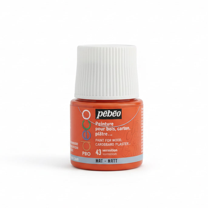 pebeo deco peinture 43 vermilion / بيبو ديكو طلاء فيرمليون 43