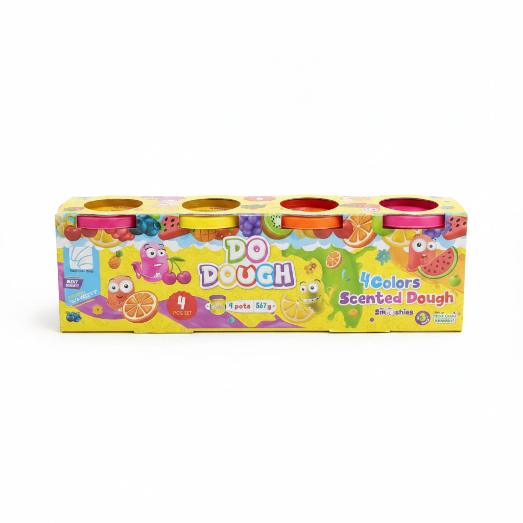 DO DOUGH 4 Colors Scented Dough – 4 Pots (567g) / عجينة معطرة DO DOUGH 4 ألوان 4 أوعية 567 جم