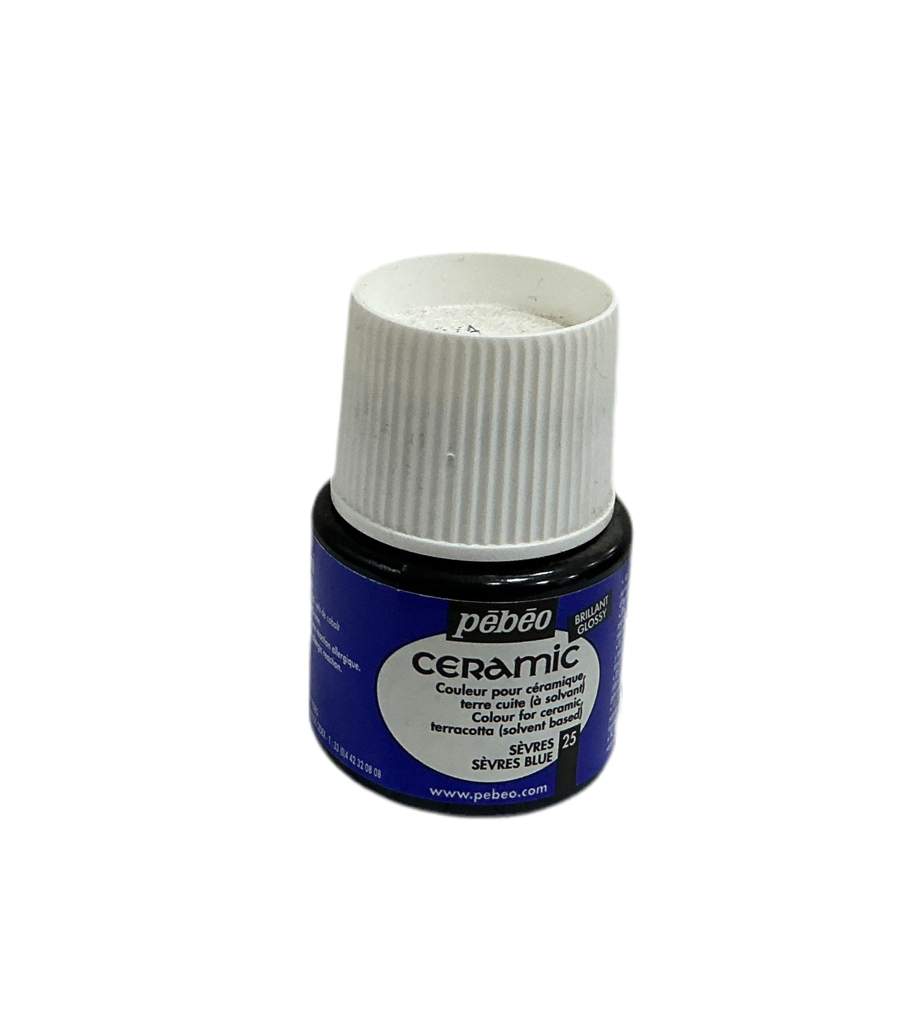 Pebeo Ceramic Gloss Paint Sevres Blue / بيبو سيراميك لون لامع أزرق سيفر