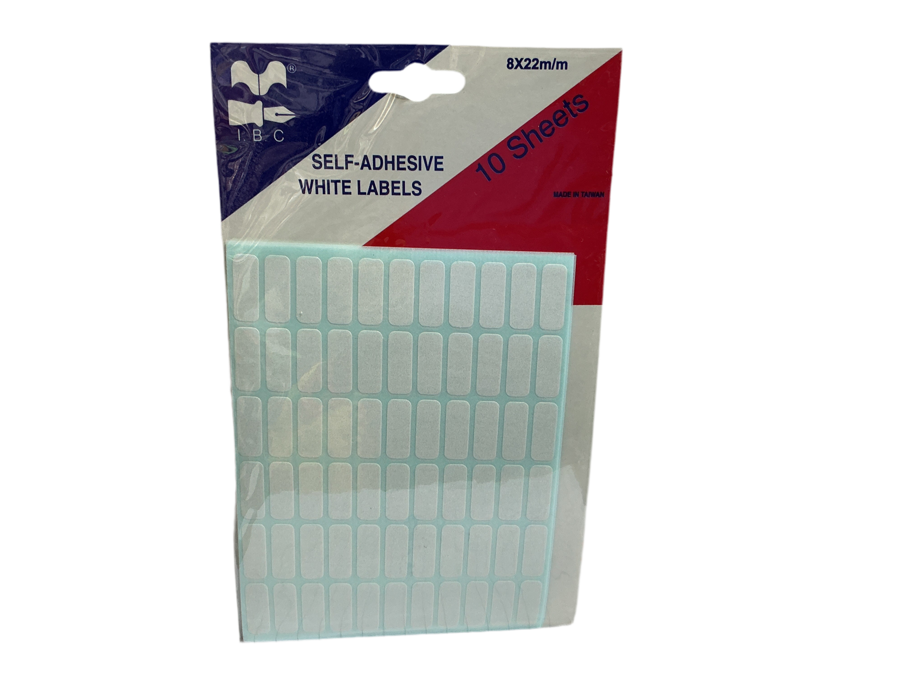 IBC Self adhesive White labels / ملصقات بيضاء ذاتية اللصق IBC