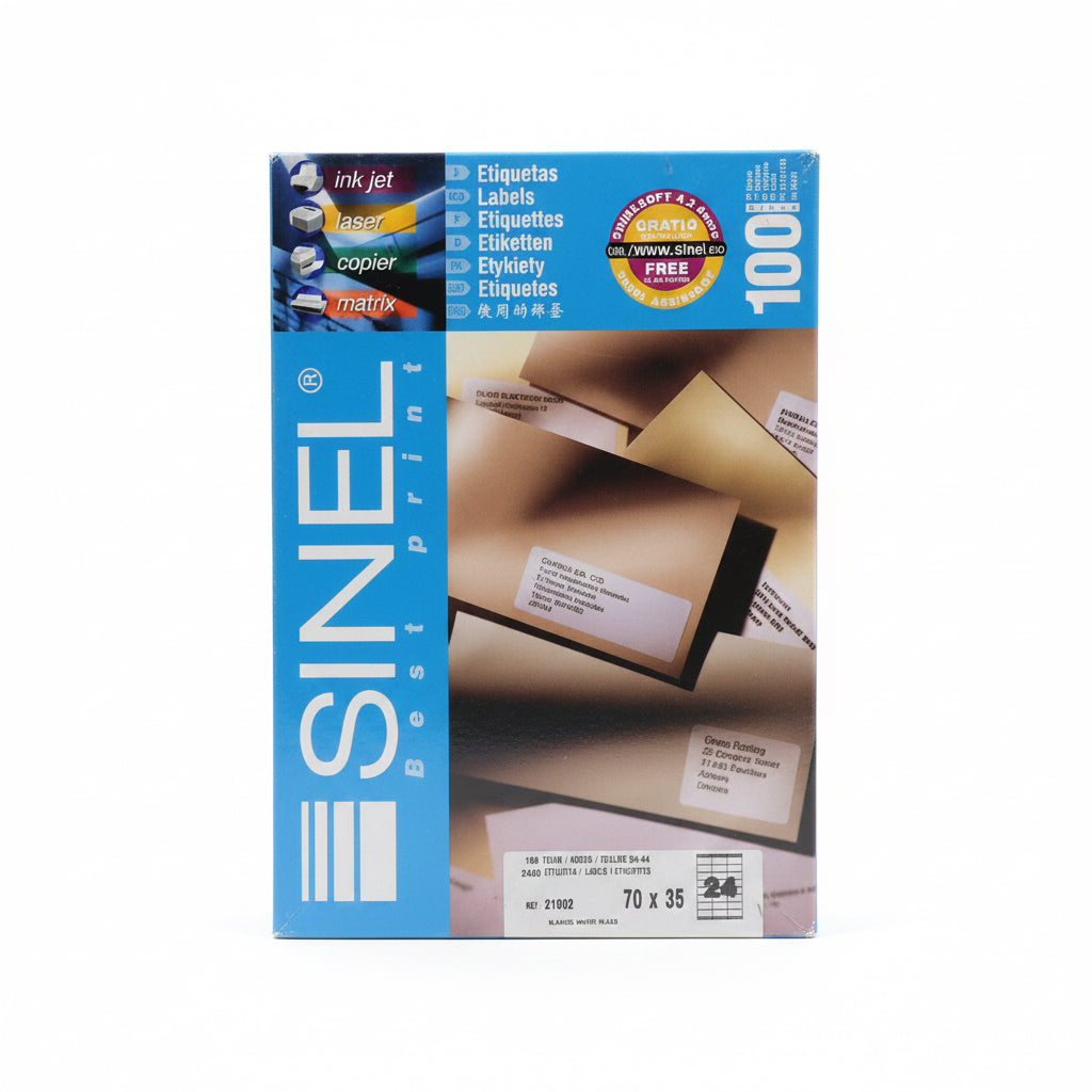 SINEL Labels #24  70x35/ ملصقات سينِل ٢٤