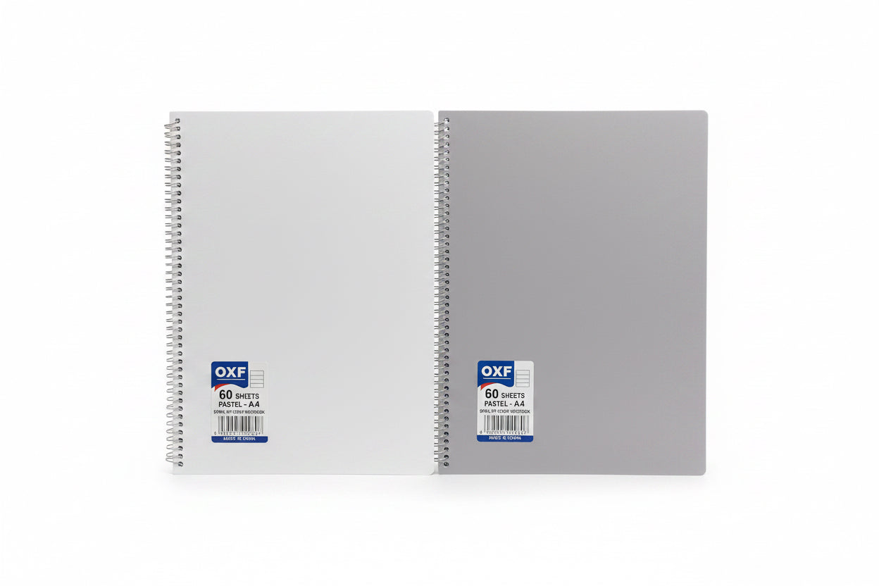 Oxford Spiral cover Notebook A4 60 Sheets / دفتر أوكسفورد A4 بغلاف حلزوني 60 ورقة