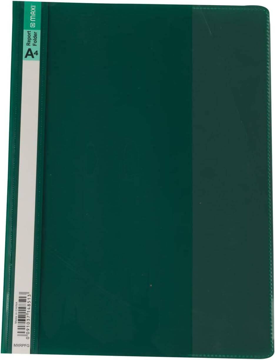 MAXI Report folder A4 Green / ملف تقارير ماكسي مقاس A4 لون أخضر