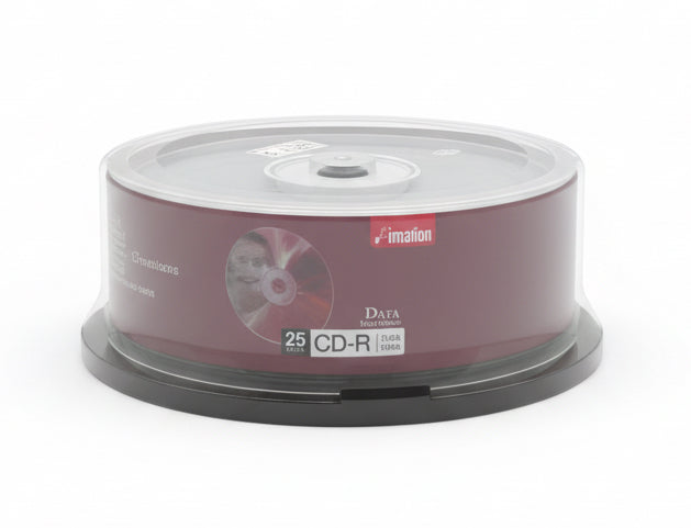 imation 25 CD-R 1x-52x 700mb / طقم 25 أقراص CD-R من إيميشِن، 700 ميجابايت، سرعة 1x–52x