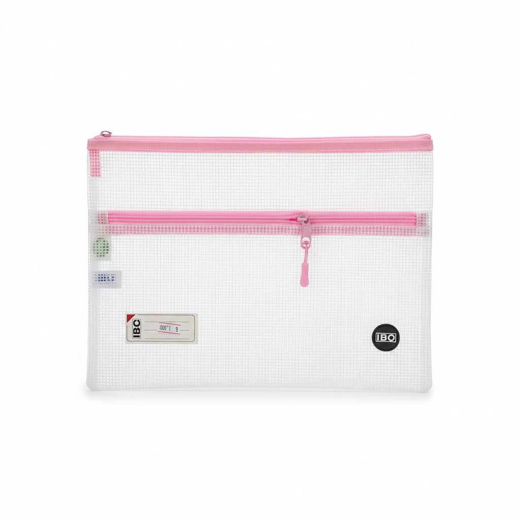 IBC A4 Trendy Eva zipper file 2 pockets / ملف بسحّاب IBC ‏A4 إيفا ترندي بجيبين