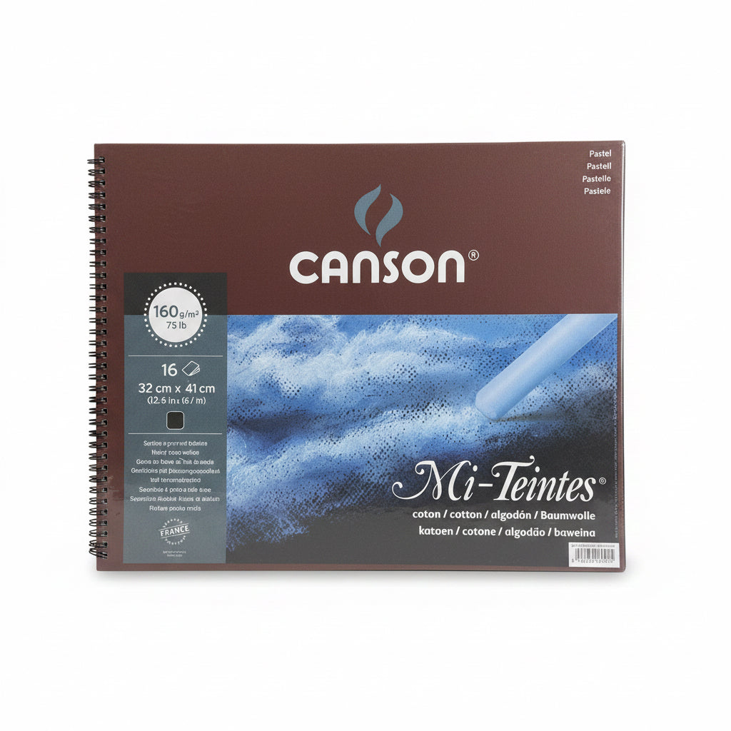 Canson Pastel 160gm – Mi-Teintes 32x41cm 16 Sheets / كانسون باستيل – مي-تانت 32×41 سم 16 ورقة