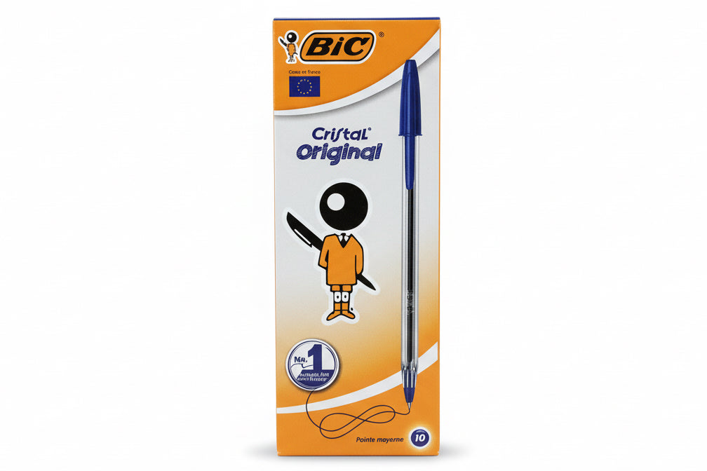 BIC Cristal Original 10 medium point pens / أقلام بيك كريستال الأصلية 10 نقاط متوسطة
