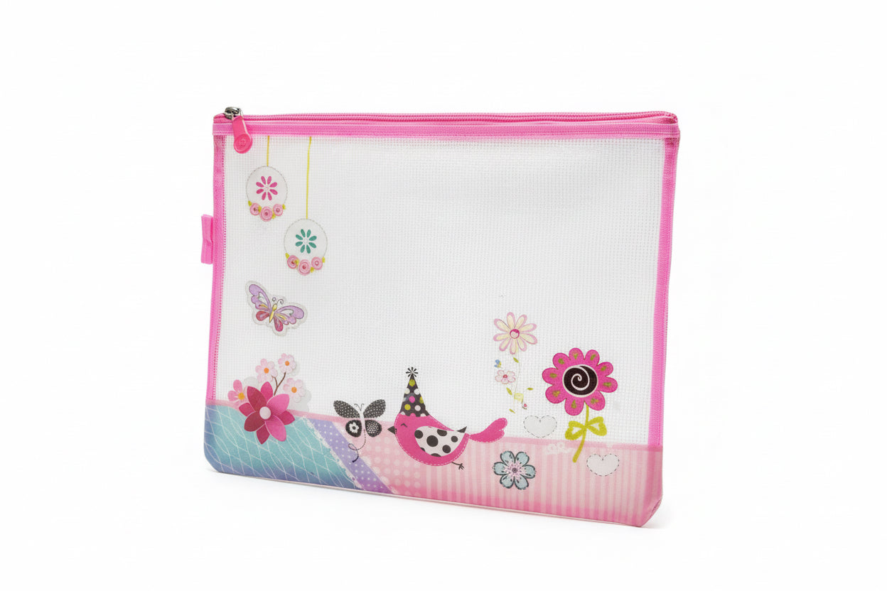 Transparent Zipper pouch / حقيبة بسحّاب شفافة