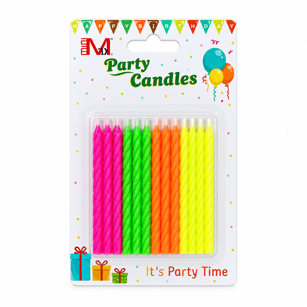 Fluorescent Coloured Candles / شمع ألوان فسفورية