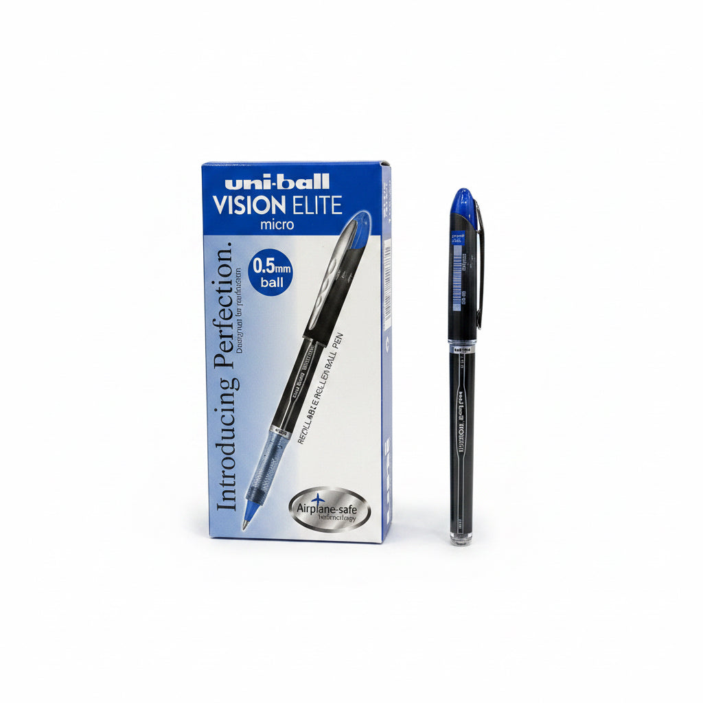 uni-ball VISION ELITE micro 0.5mm x12 Blue / يوني بول فيجن إيليت مايكرو 0.5 مم x12 أزرق