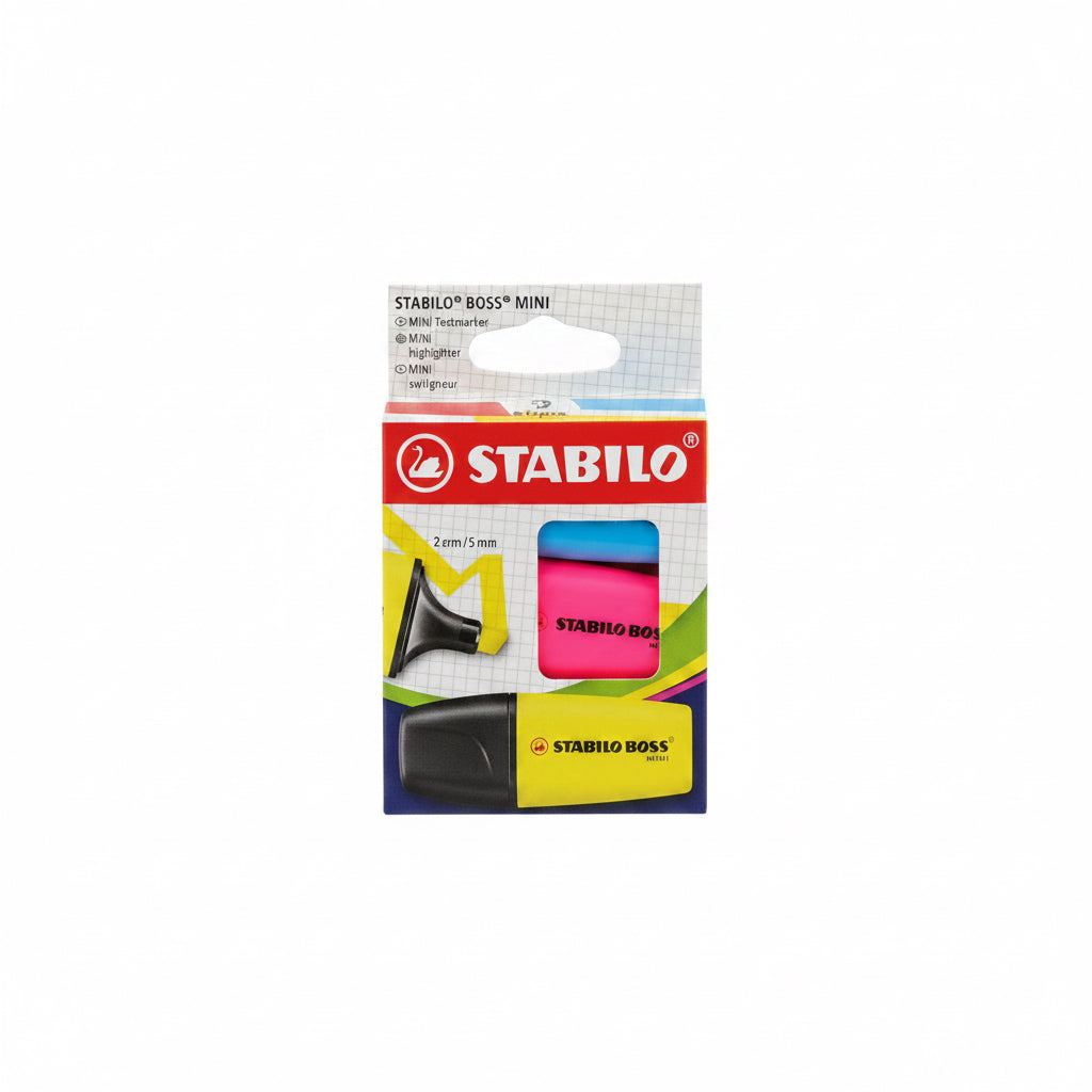 Stabilo Mini Highlighter 2mm / 5mm / ستابيلو قلم تمييز ميني ٢مم / ٥مم