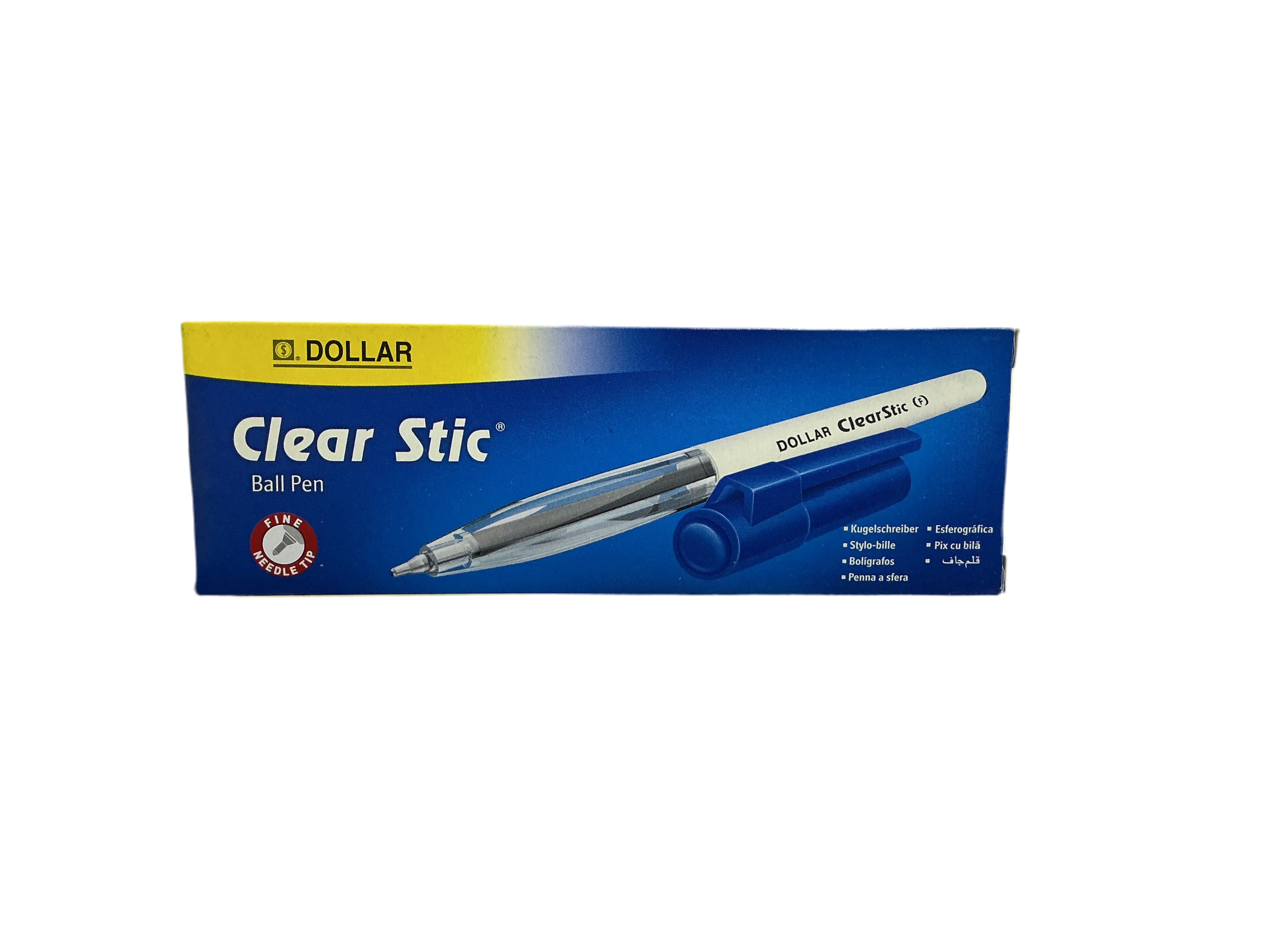 Dollar Clearstic Pens x10 / دولار كليرستك أقلام ×10
