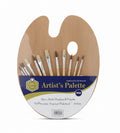 Artist Palette 12 Pcs artist brushes and palette / طقم فنان: 12 فرشاة مع بالِتة