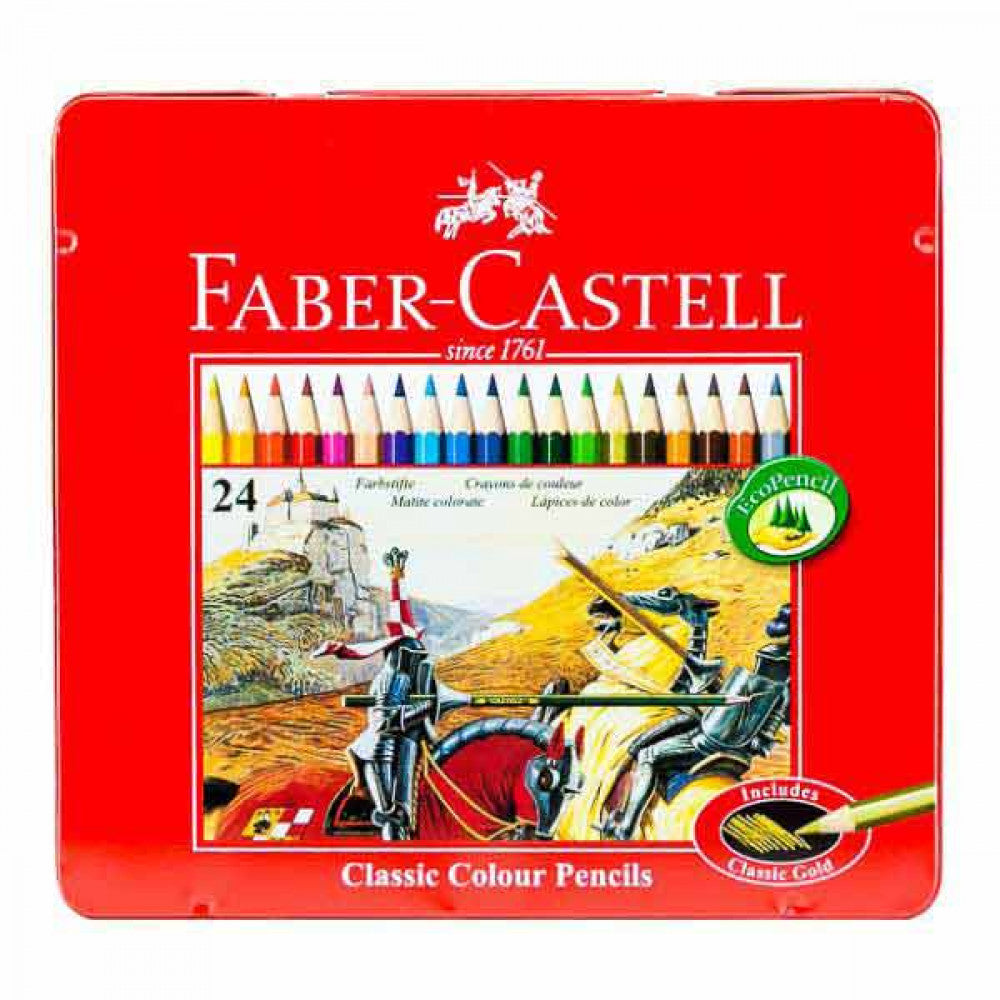 Faber Castell 24 Classic Colour Pencils / فابر كاستل 24 قلم تلوين كلاسيك