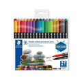 Staedtler 36 double-ended permanent Pens / ستدلر 36 قلم دائم مزدوج الرأس