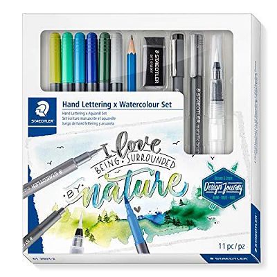 Staedtler hand lettering x waterColour Set / ستدلر طقم هاند لِترينغ × ألوان مائية