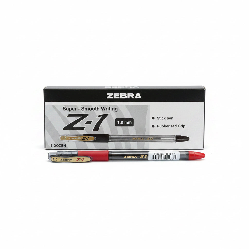 Zebra Z-1 Red Pen 12 Pcs 1.0mm