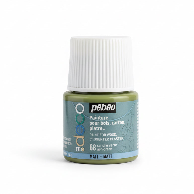 pebeo deco peinture 68 ash Green / بيبو ديكو طلاء أخضر رمادي 68