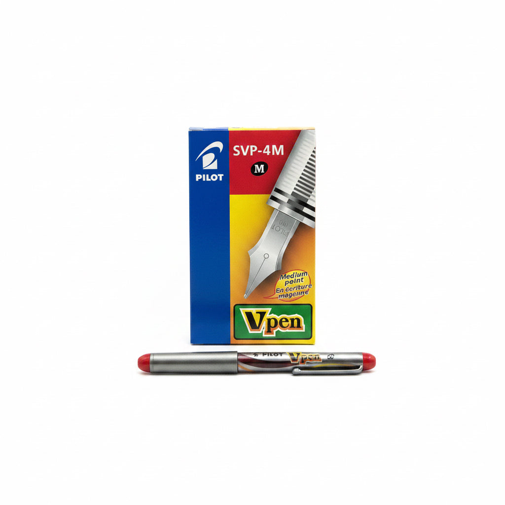 Pilot SVP-4M Vpen x12 Red / بايلوت SVP-4M قلم V ×12 أحمر
