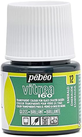 Pebeo Vitrea 160 Glass Paint Emerald / بيبو فيتريا 160 لون زجاج زمردي