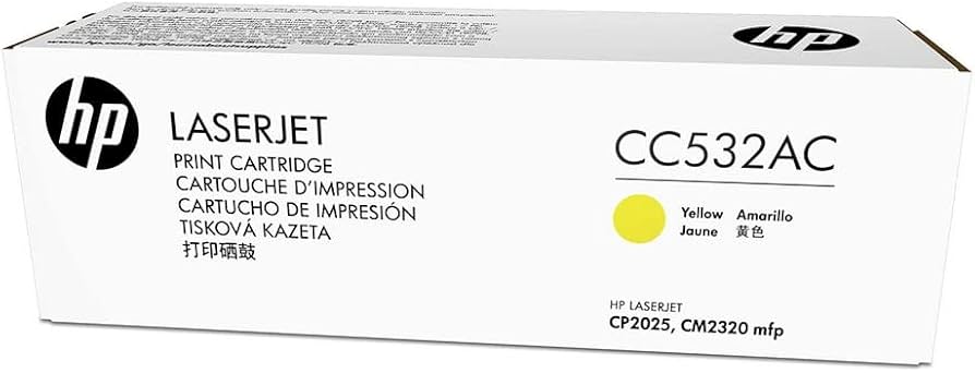 hp Print Cartridge LASERJET CC532AC Yellow / خرطوشة hp ليزرجت ‏CC532AC أصفر
