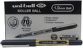 uni-ball eye ROLLER BALL 1.0mm, 12 Pcs Black  / أقلام يوني-بول آي رولر بول مقاس 1.0 مم، عدد 12 قلم، لون أسود