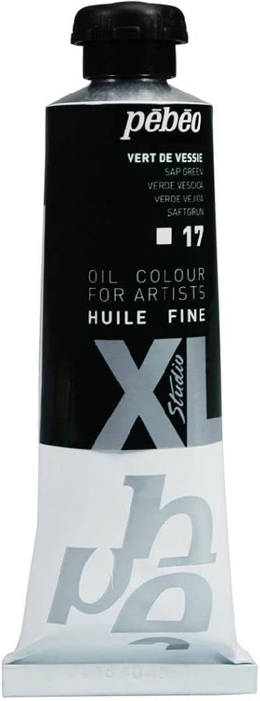 pebeo OIL COLOUR Sap Green 17, 37ml / ألوان زيتية بيبيو – أخضر عصاري (Sap Green) رقم 17 – 37 مل