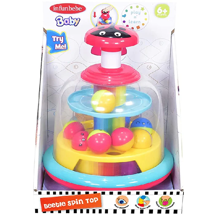 Infunbebe Beetle Spin Top / دُمية دوارة على شكل خنفساء من إنفانبِيبي