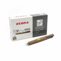 ZEBRA Clip-On Multi Multifunctional Pen – Pack of 12 – Wood Brown Barrel / قلم متعدد الوظائف من Zebra Clip-on multi عدد 12 – بني خشبي