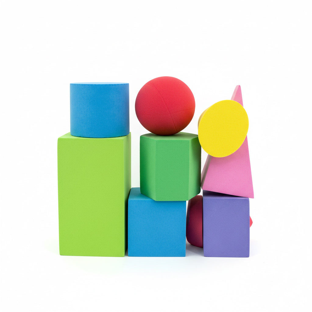 Colorful 3D Geometric Shapes / أشكال هندسية ثلاثية الأبعاد ملونة