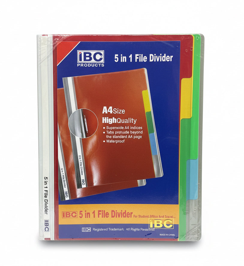 IBC 5 in 1 file divider / فواصل ملفات IBC ‏5 في 1