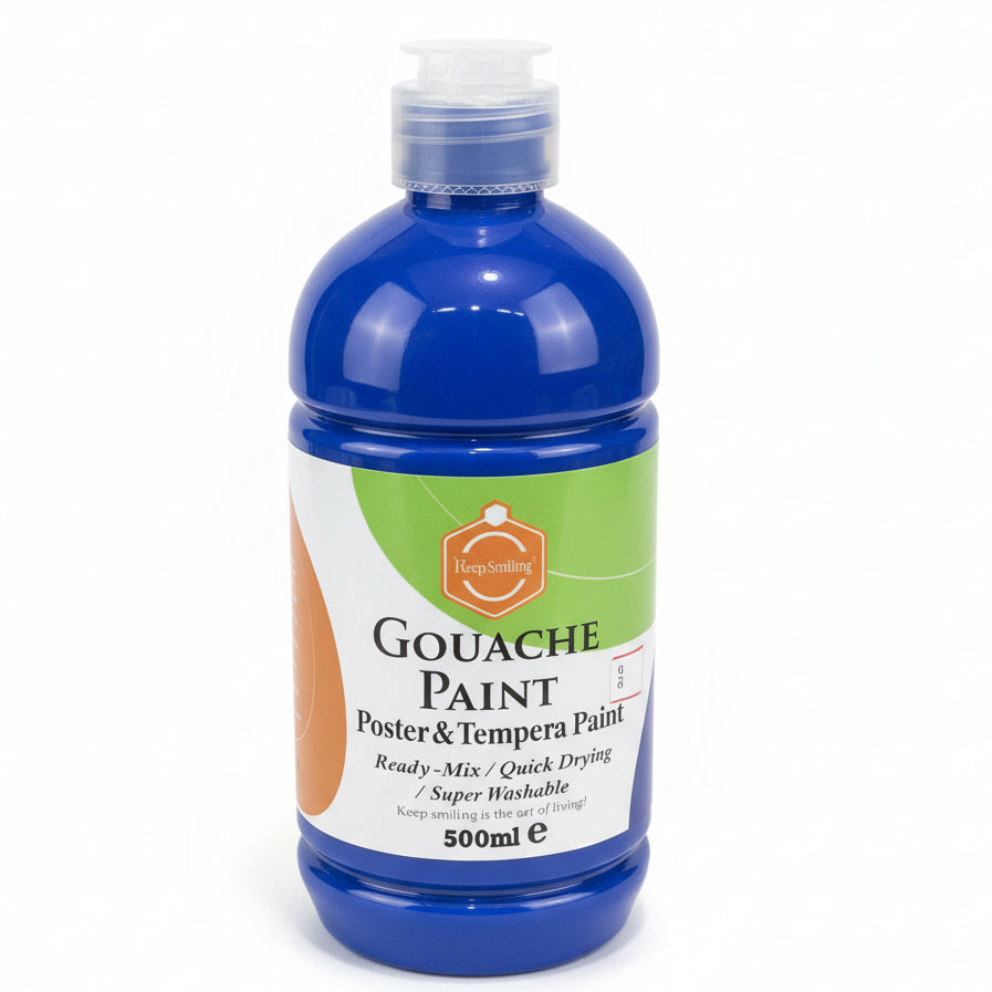 Gouache Colour 500ml Blue / ألوان جواش 500 مل أزرق