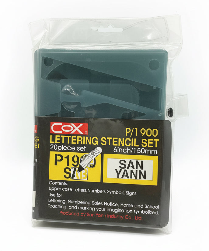 cox Lettering stencils 20 Pcs/Set / قوالب كتابة COX ‏20 قطعة/طقم