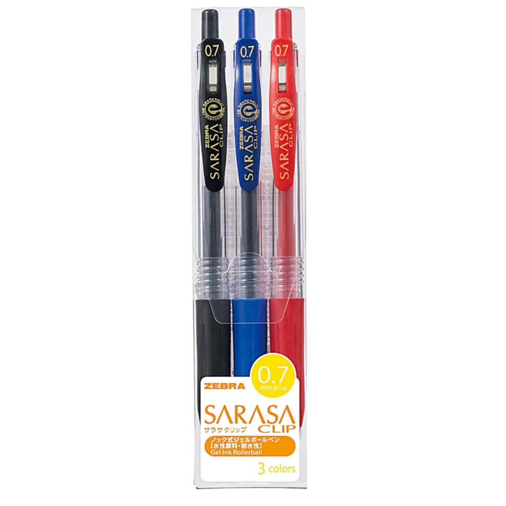 Zebra Sarasa Clip 0.7 3 Color Pens / قلم زيبرا ساراسا كليب