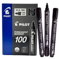 Pilot PERMANENT MARKER Black (Pack of 12) SCA-100 /اقلام ماركر بايلوت اسود
