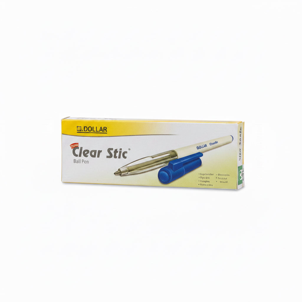 Dollar clearstic Pens x10 Green / دولار كليرستك أقلام ×10 أخضر
