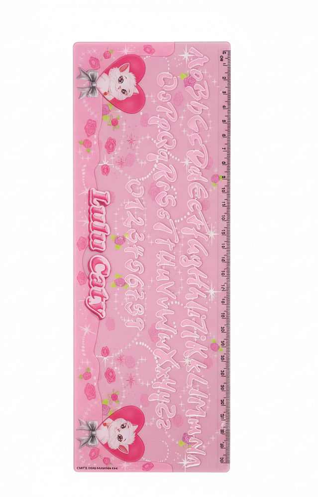 Lulu caty stencils and ruler 30 cm / قوالب ومسطرة Lulu Caty بطول 30 سم