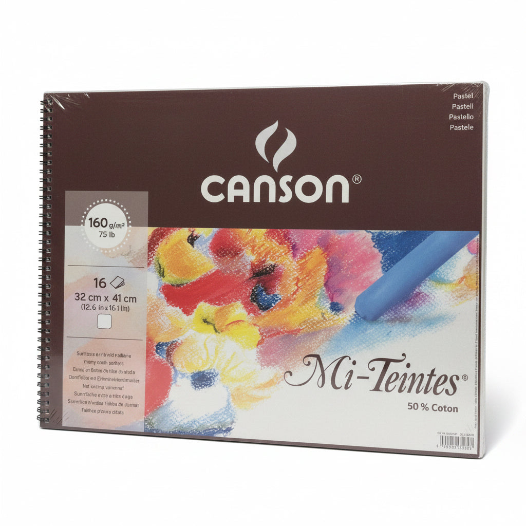 Canson Pastel 160 gm (16 sheets) 32cmx41cm – Mi-Teintes / كانسون باستيل – مي-تانت