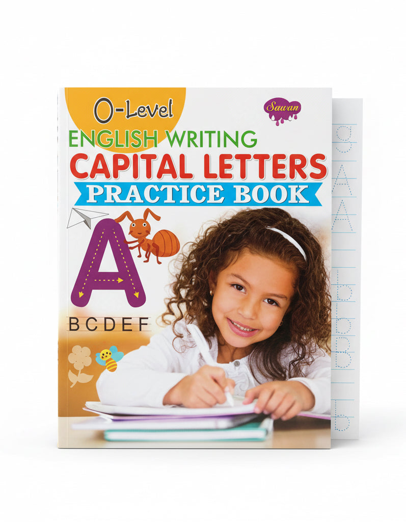 Capital Letters Practice Book / كتاب ممارسة الحروف الكبيرة