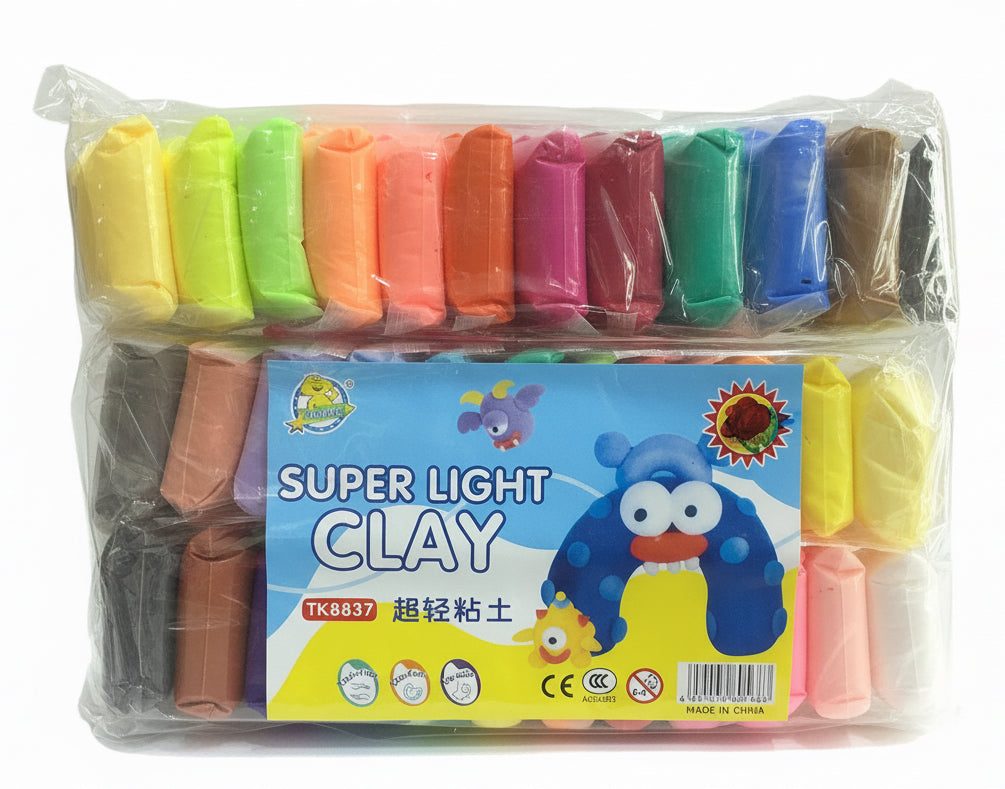 SUPER LIGHT CLAY 36 Colors / صلصال فائق الخفة – 36 لونًا