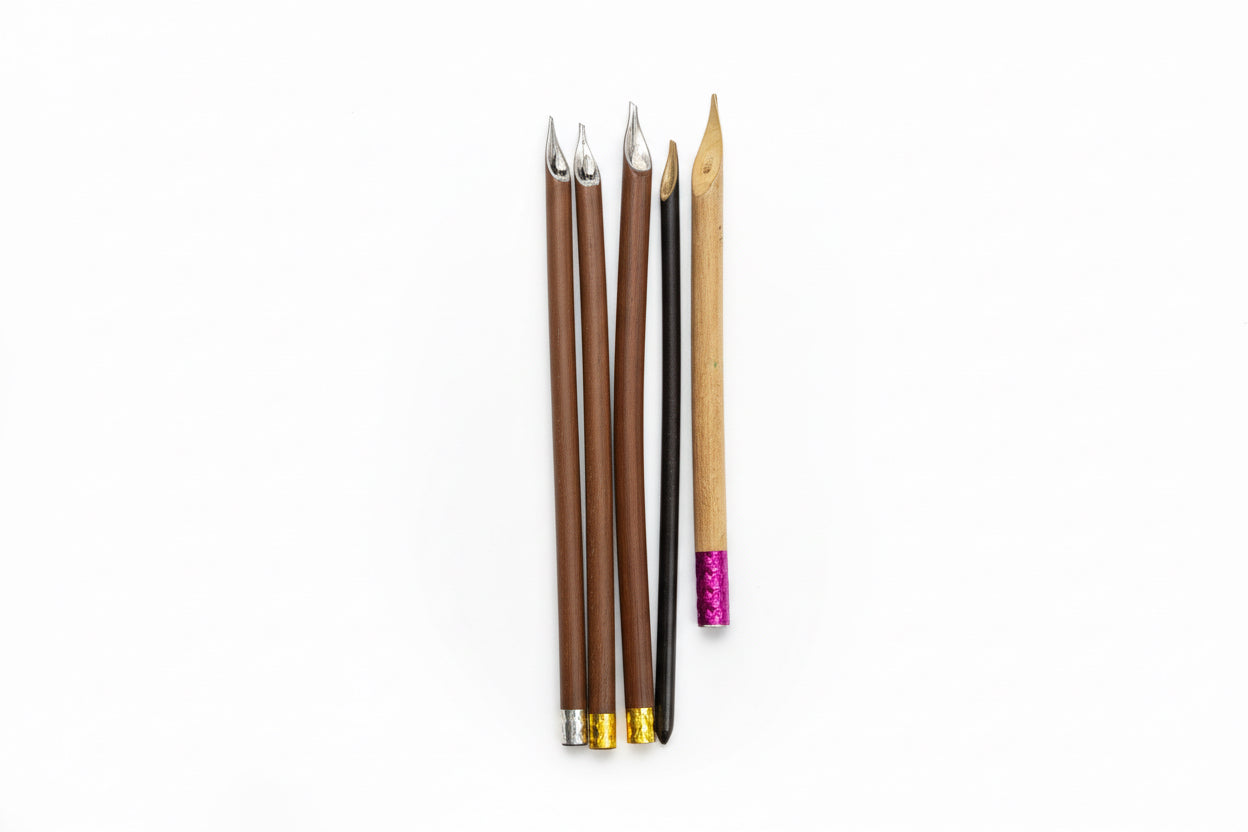 Handmade bamboo writing Qalam pens / أقلام كتابة من الخيزران مصنوعة يدويًا