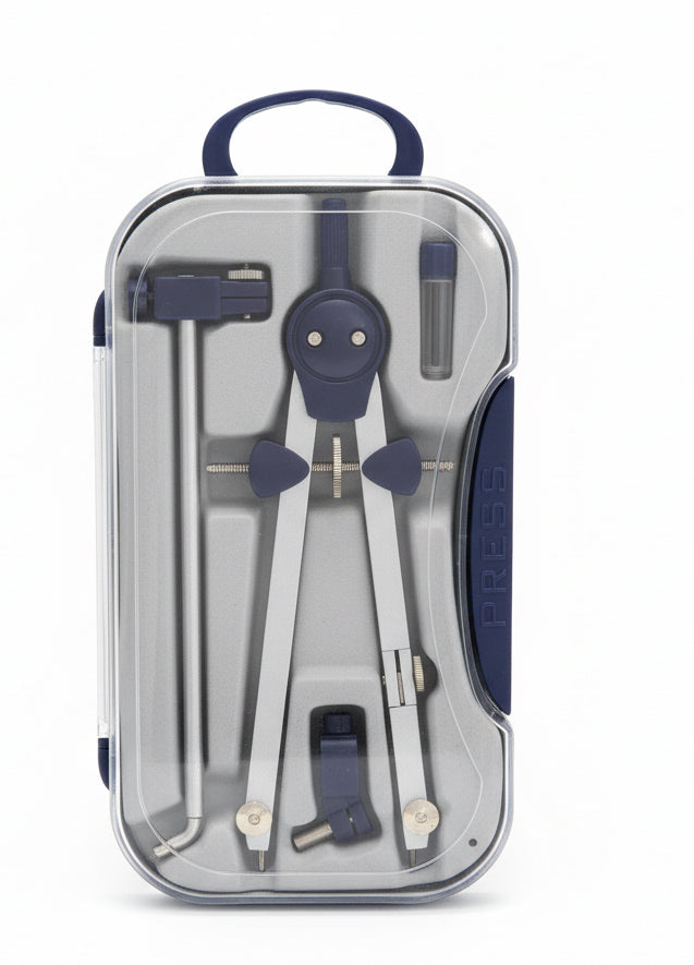 Metal geometry compass set / طقم برجل هندسي معدني