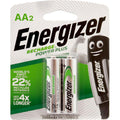 Energizer AA2 RECHARGE POWER PLUS / بطاريات إنرجايزر قابلة لإعادة الشحن Power Plus مقاس AA (عدد 2)