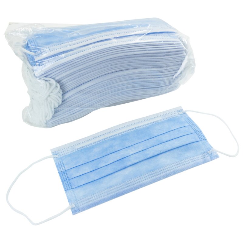 Disposable Protective mask 50 Pcs / كمامات وقائية للاستعمال مرة واحدة 50 قطعة