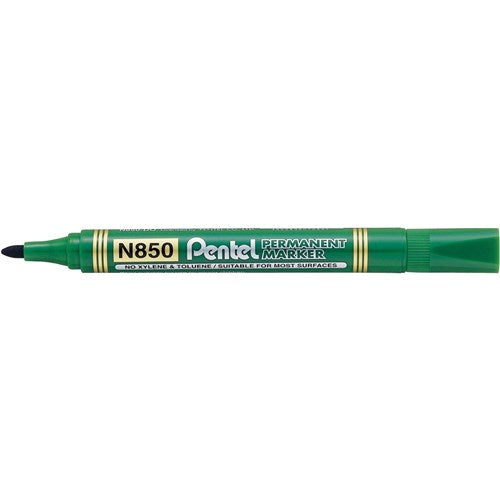 Pentel Permanent Marker N850 Green / بنتل ماركر دائم N850، أخضر