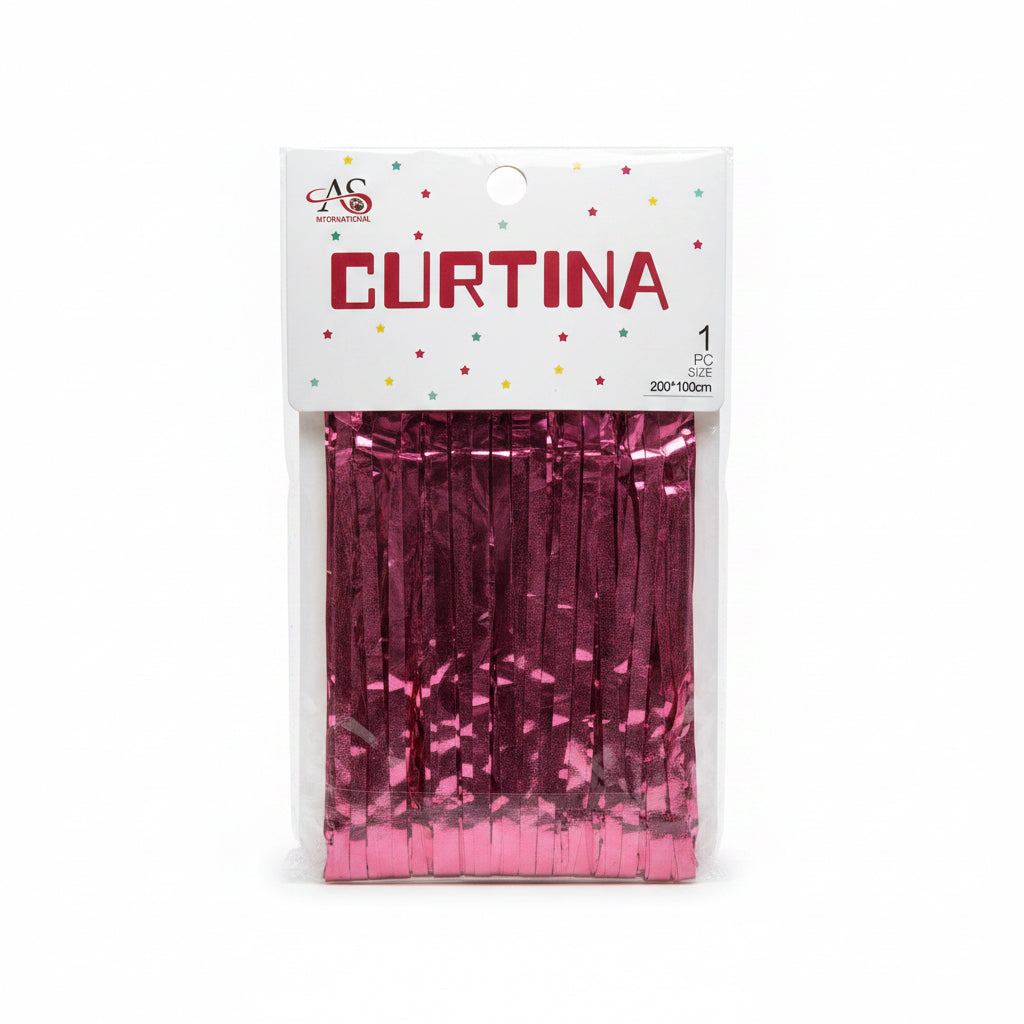 Red Pink Party Curtain / ستارة حمراء وردية