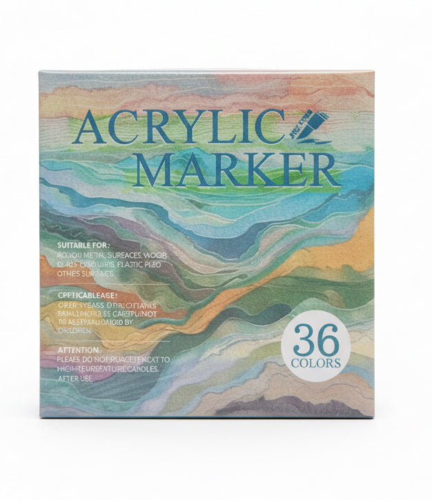 ART WALKER Acrylic Markers – Pack of 36 / أقلام أكريليك ART WALKER – 36 قلم