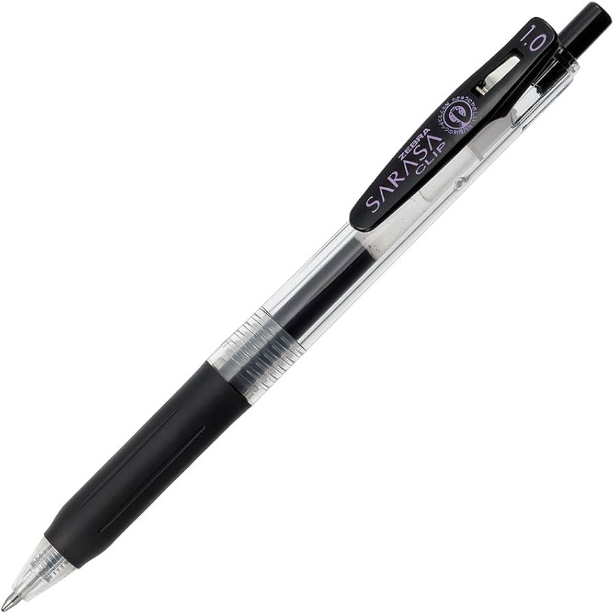 Zebra Sarasa Clip Black Pen 1.0 / زيبرا ساراسا كليب