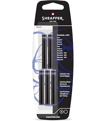 SHEAFFER Classic Ink Cartridges Black / خراطيش حبر كلاسيكية من شيفر