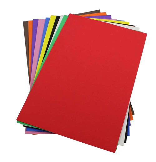 Colorful 10 craft foam Sheets 30x40cm / ألواح فوم ملونة (10 قطع) بحجم 30 × 40 سم